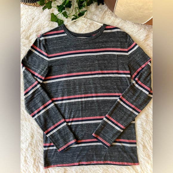 Cat & Jack Boys XL Striped Long Sleeve Pocket Tee - Picture 11 of 16